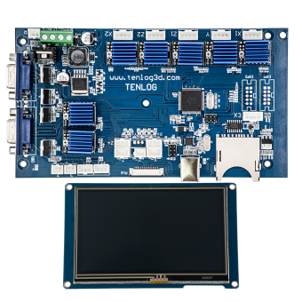 placa base independiente de doble extrusora 3d pritner con controlador tmc2208